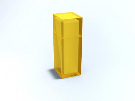 PORTA ESCOVA DE DENTE C/ TPA EM RESINA QUADRADO 