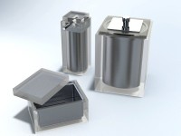 CONJUNTO GOURMET 3Pç C/ Sobre-tampa em INOX