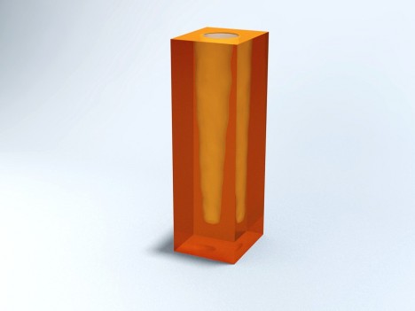 VASO Quadrado com Cone Nº 02